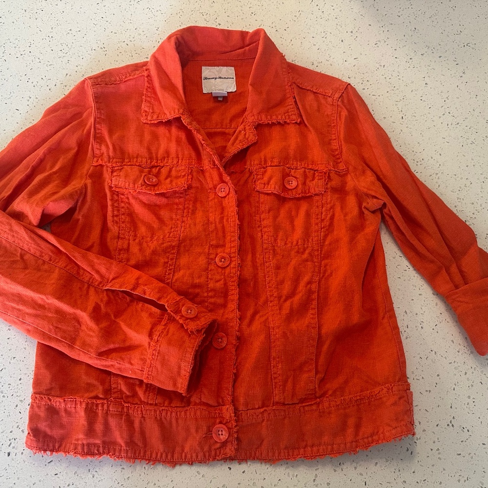Tommy Bahama - Women's Two Palms Raw-Edge Linen Jacket